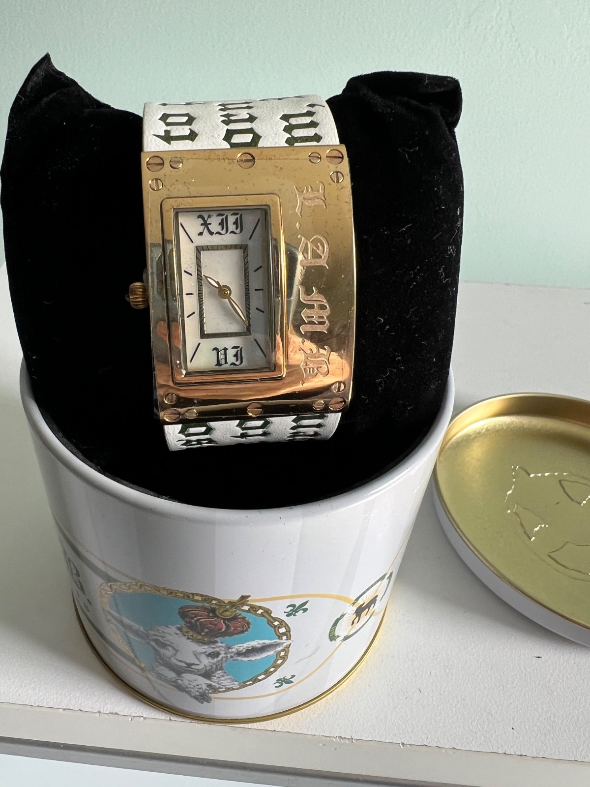 $275 L.A.M.B. Gwen Stefani Watch Love Angel Music Baby Born To Blossom Quartz