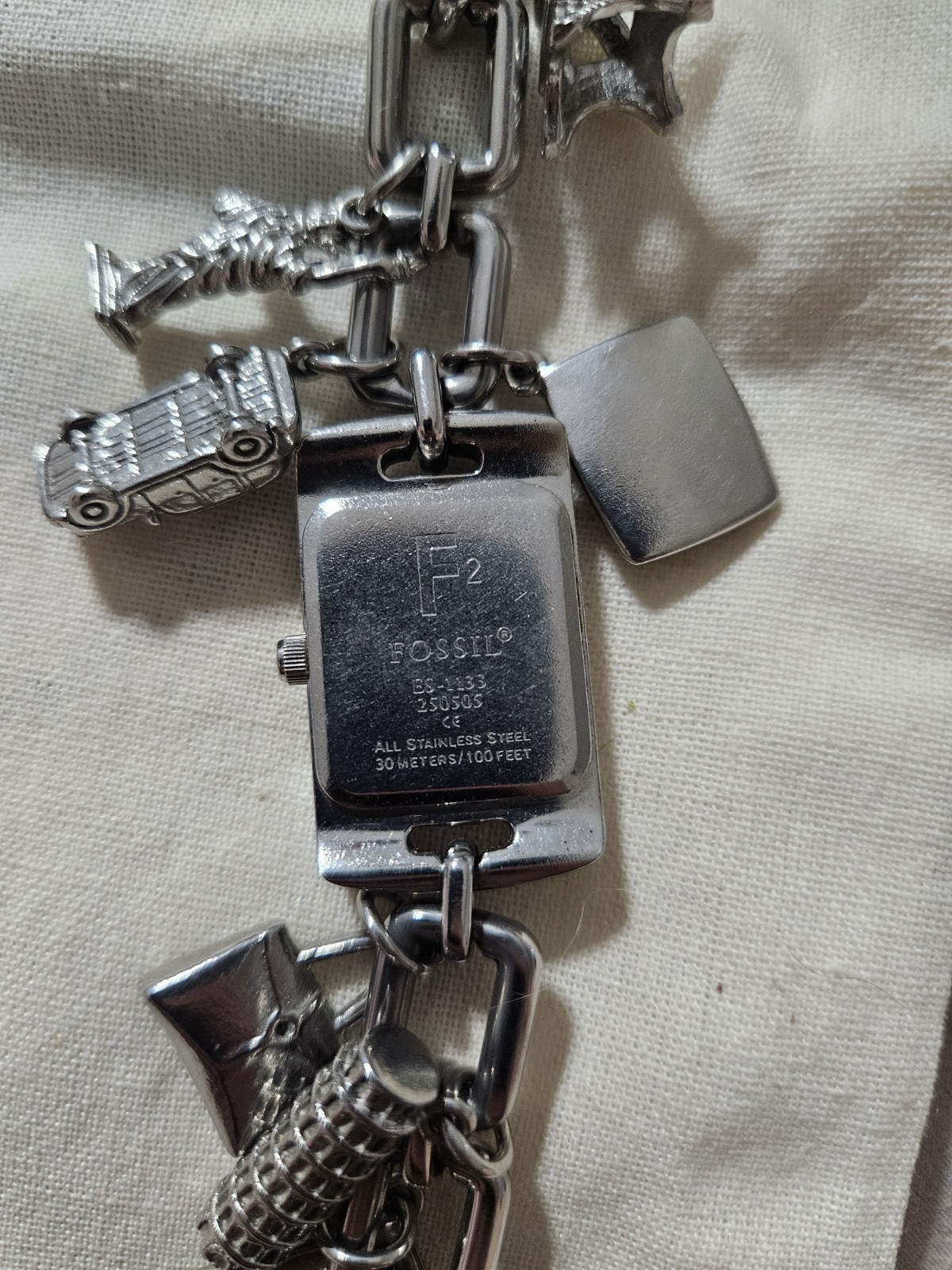 Ladies Fossil F2 Watch and Charm Bracelet: ES1133