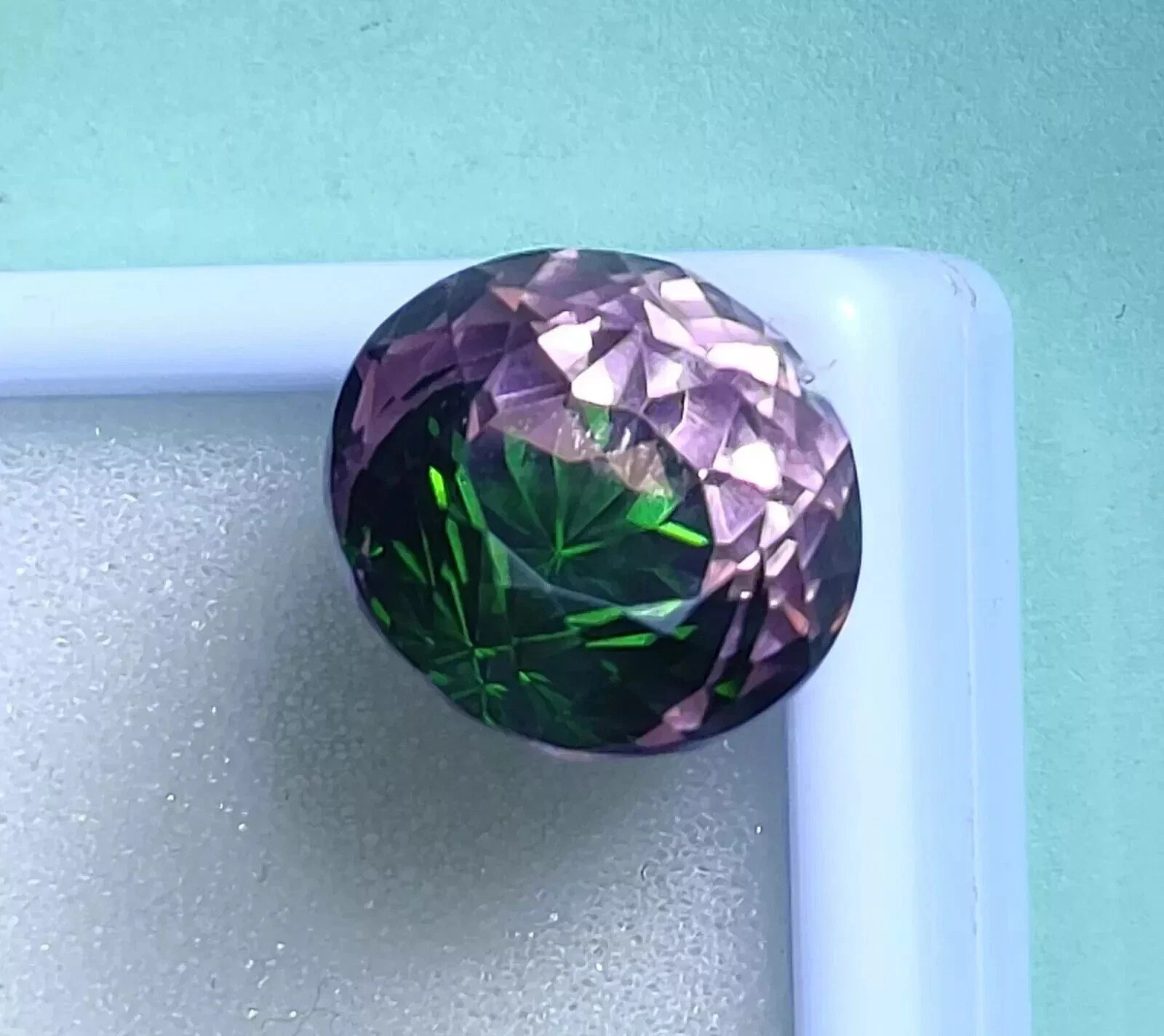10.50 Ct+ Ceylon PITAMBARI Sapphire Bi-Color Certified Round Cut Loose Gemstone