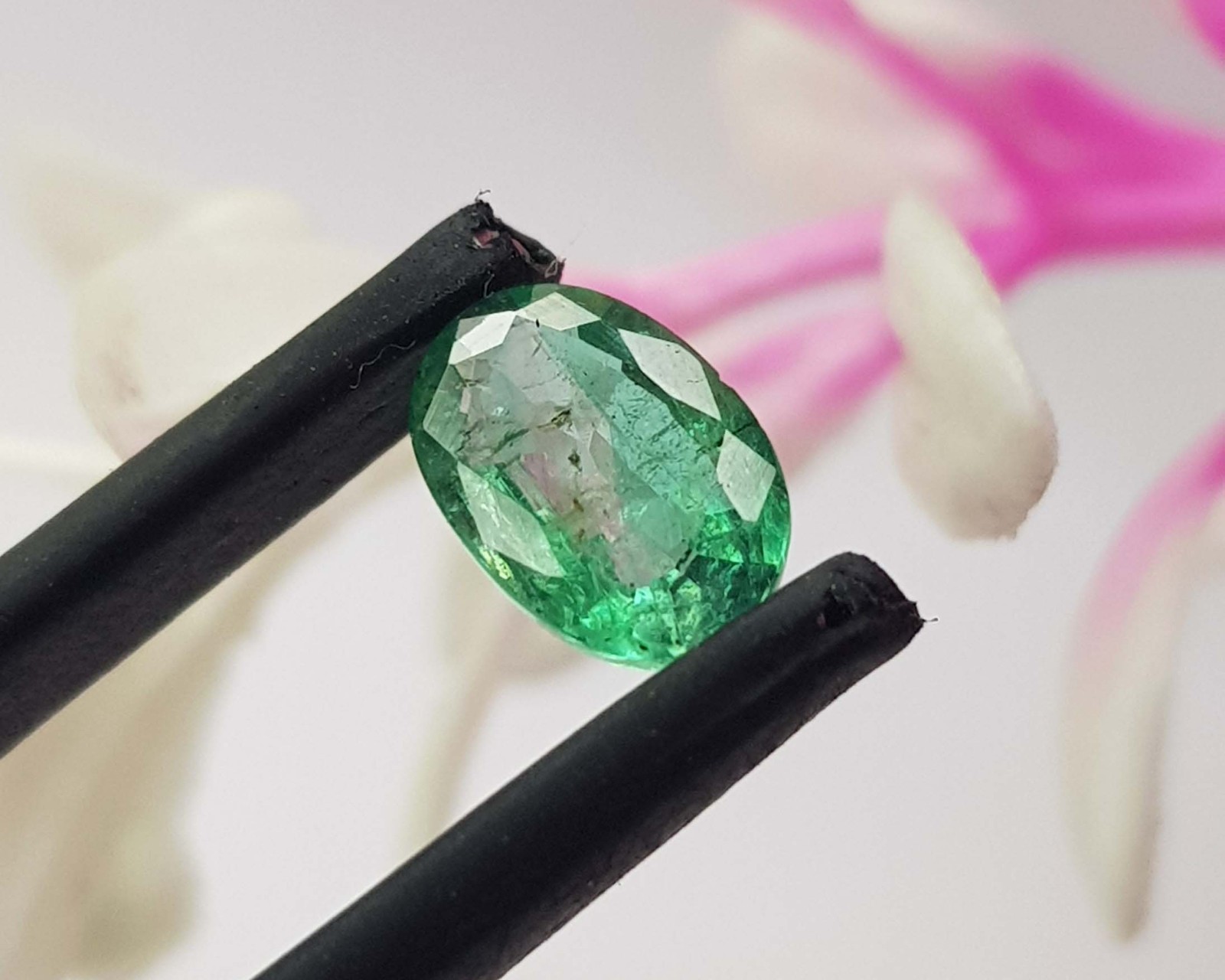 0.66 Ct Natural Emerald Oval Cut Rich Green Zambian Mines Top Quality Gemstone