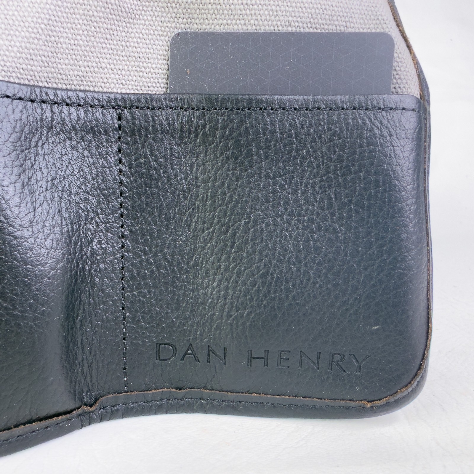 Dan Henry Leather & Canvas Watch Travel Carrier Traveling Pouch Case Black