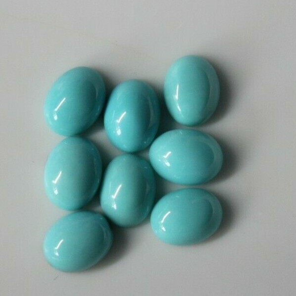 Blue Turquoise 6x4mm, 7x5mm, 8x6mm, 9x7mm, 10x8mm Oval Cabochon Gemstone(s)