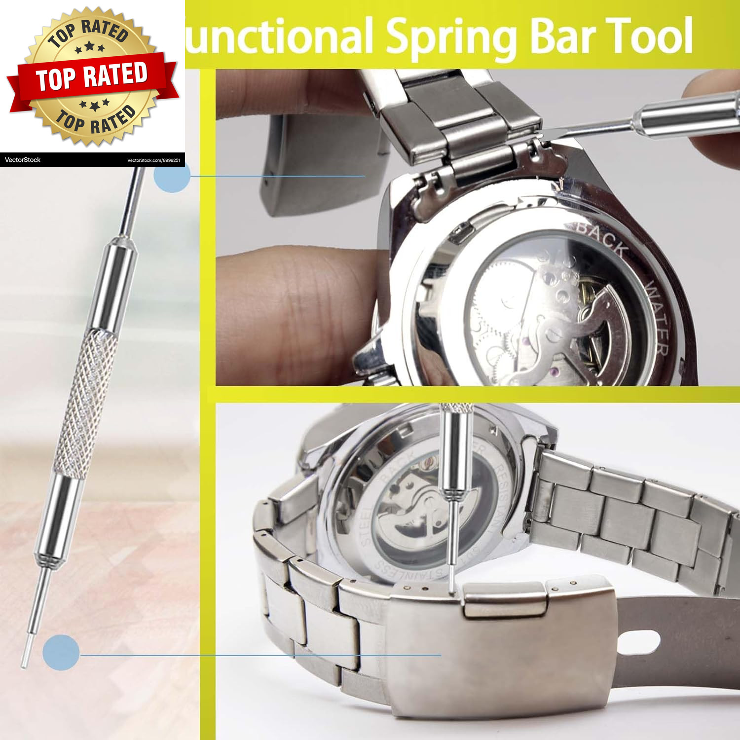 Watch Link Removal Kit Watch Band Sizing Tool for Watch Strap Adjustment Watch
