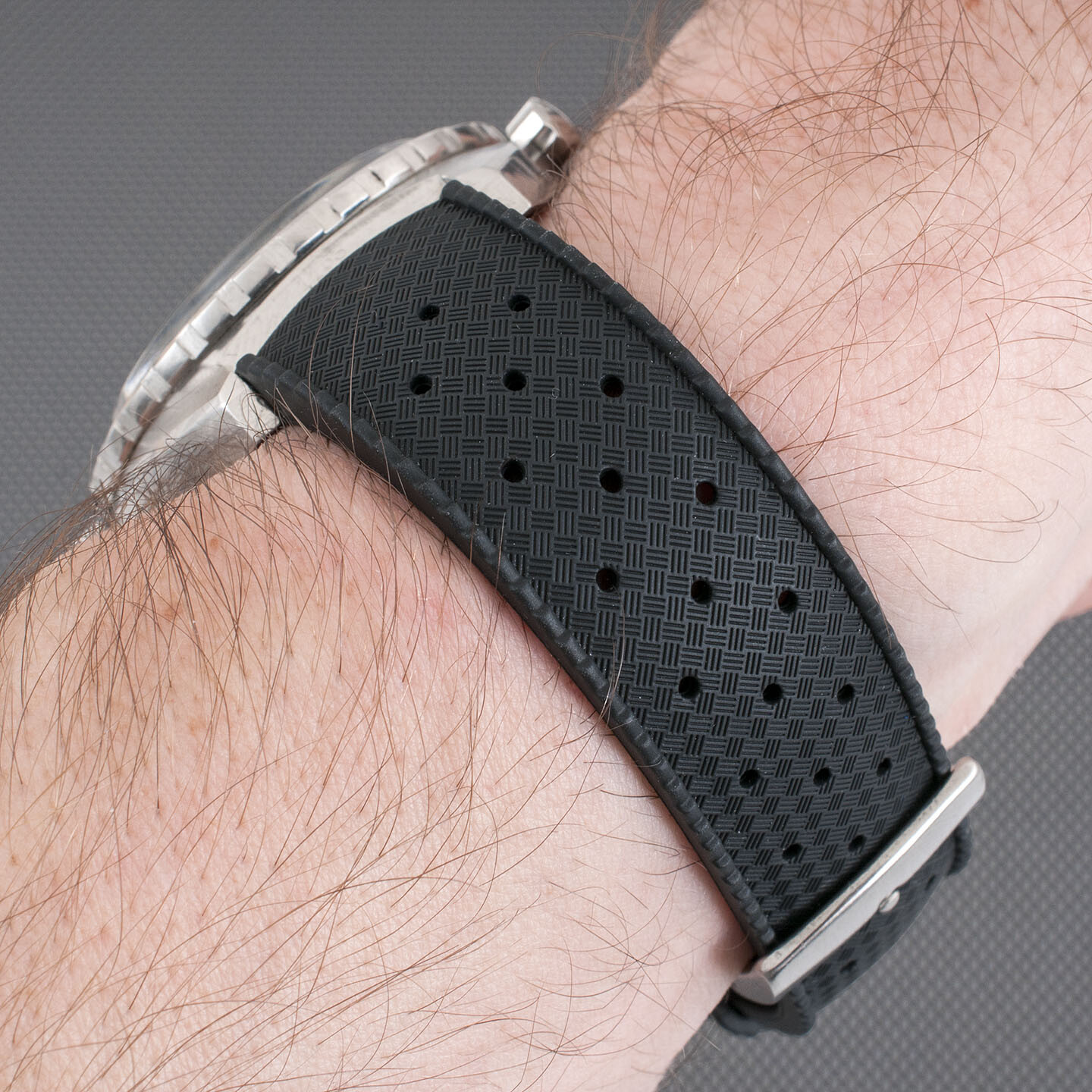 FKM Rubber Tropical Quick Release Watch Strap Band Dive Silicone Replacement SKX