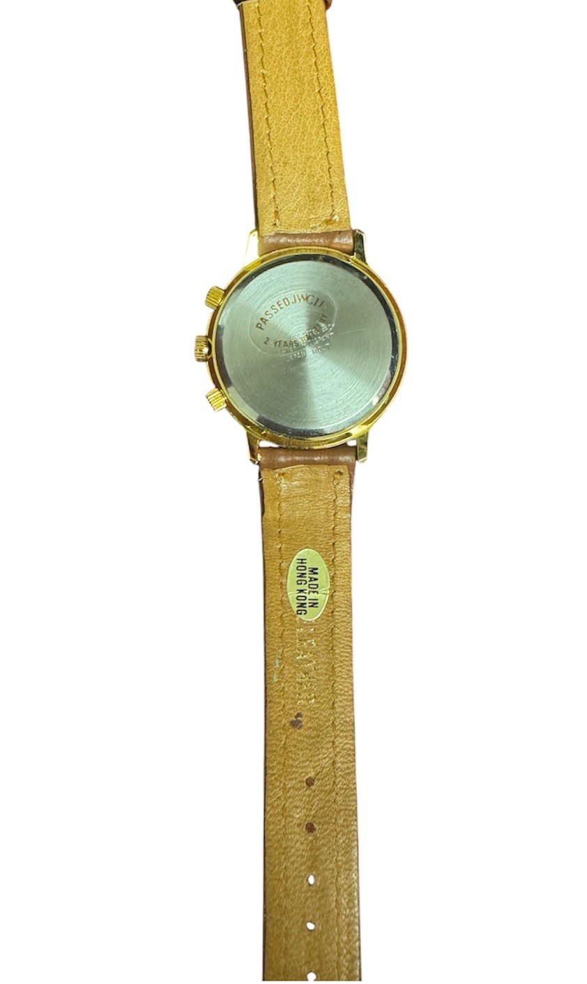 Preciso Quartz Calendar Moon Phase Quartz Watch Hour Unisex Mother of Pearl Dial