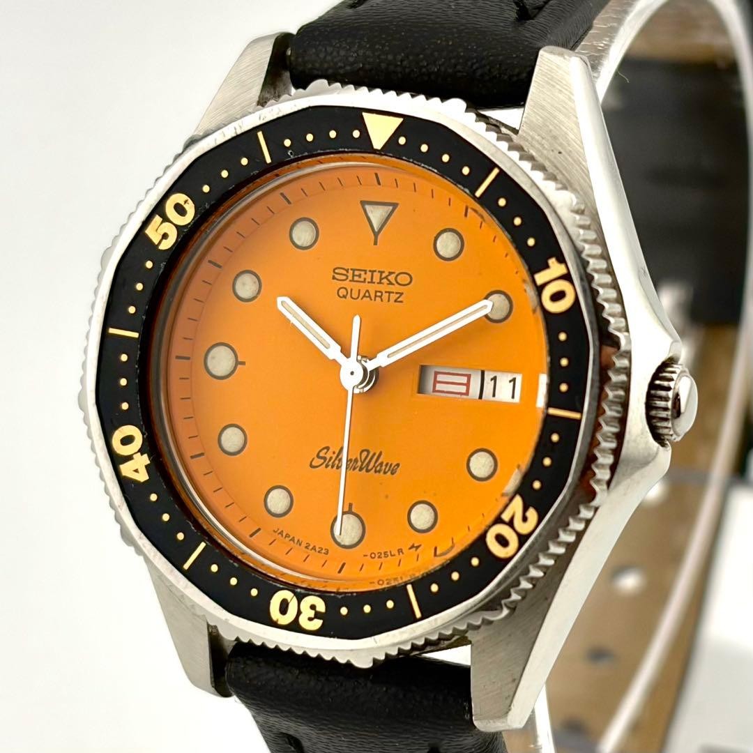 New Battery Manufactured in 1984 SEIKO Diver’s Watch 2A23-012A Wristwatch