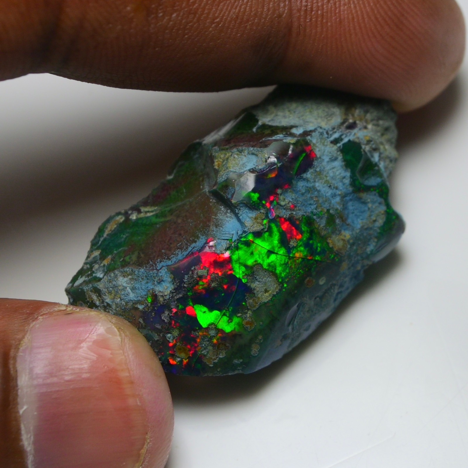 Natural Ethiopian Black Opal Rough 46.35 – Ct-Ideal for Jewelry, Welo Fire Opal