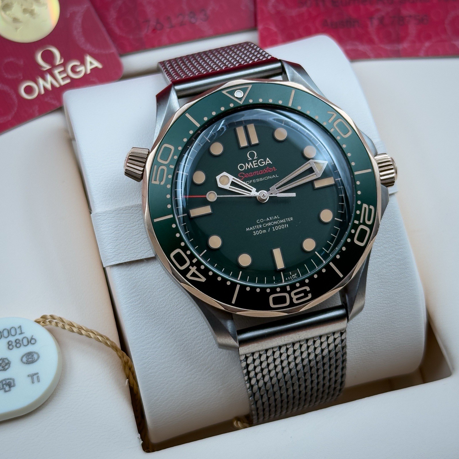 Omega Seamaster Diver 300M Titanium Bronze Gold 210.90.42.20.10.001 2025 B&P