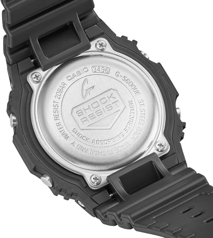 CASIO G-SHOCK Origin 5600 Series World Time Solar Men’s Watch G-5600UE-1DR