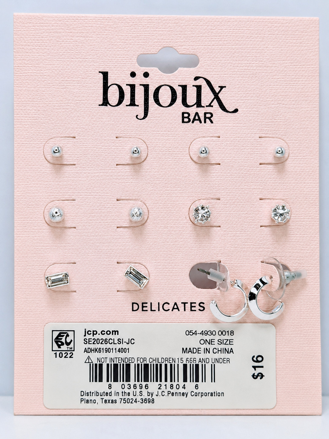 Bijoux Bar Delicates Layered Silver-tone Necklace And Earrings Bundle