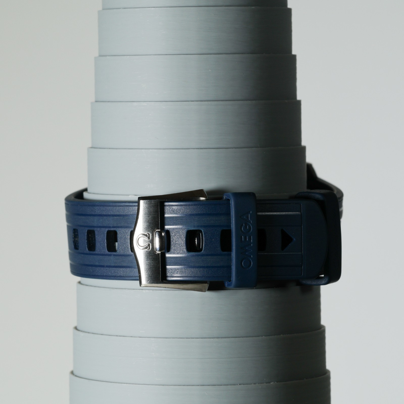 OMEGA Seamaster Diver 300M Gray Wave Blue Rubber Full Set 210.32.42.20.06.001