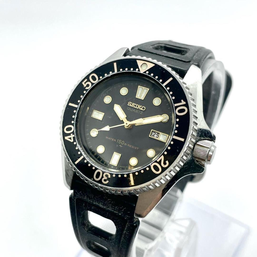 Seiko Divers 2625-0010 Wristwatch Quartz Stainless Steel Black