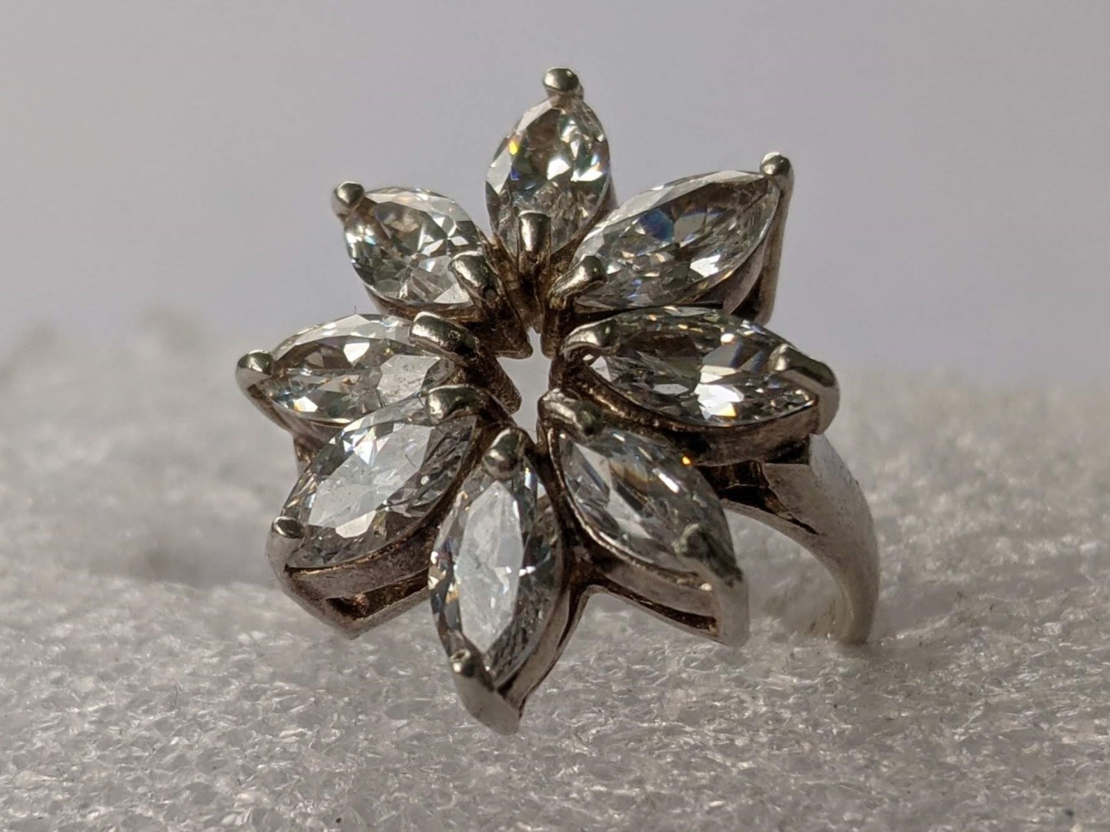 Vintage ring sterling silver 925 Size 7 Weight 7.83 g. Ukrainian jewelry.
