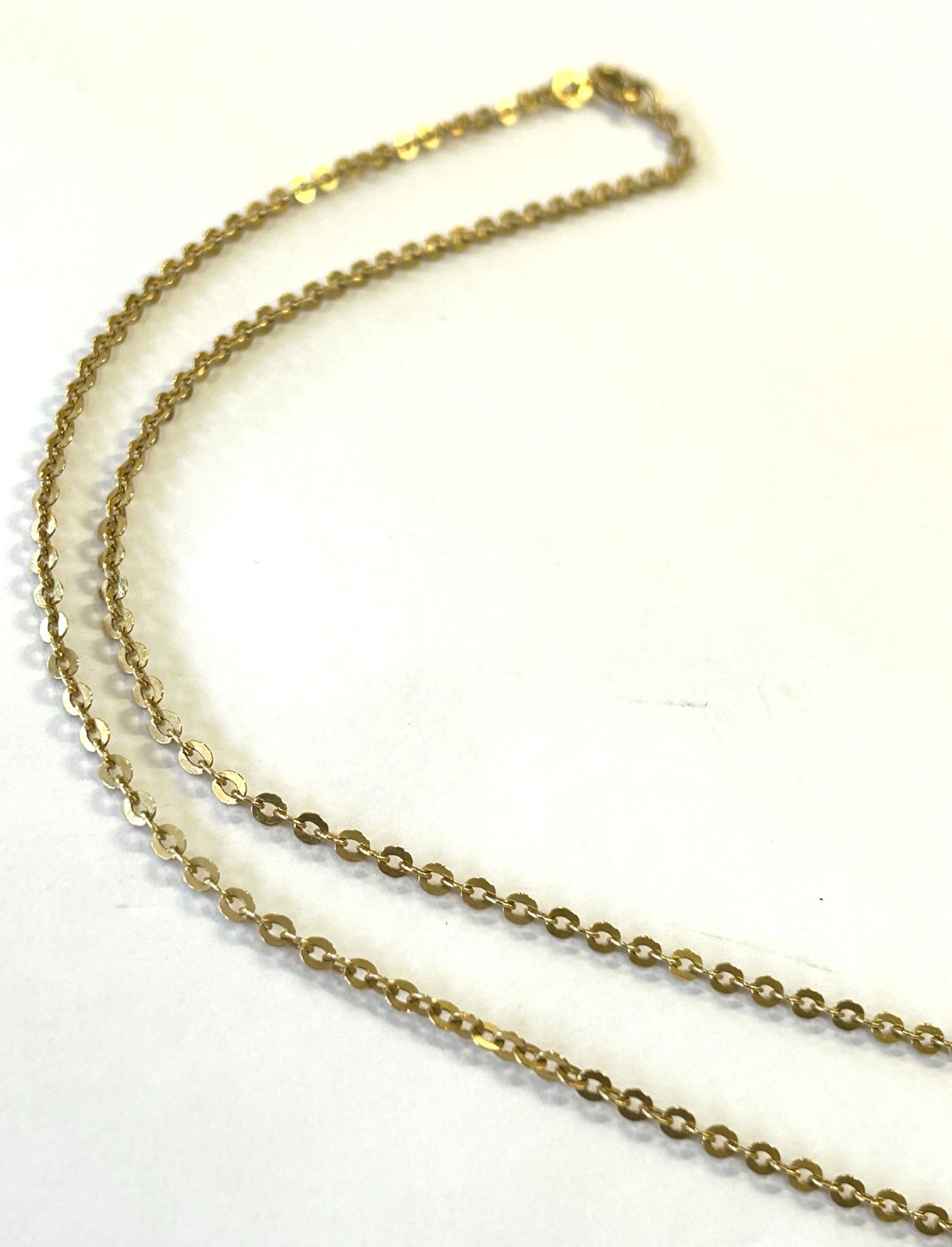 18k 750 Gold Italian UnoAErre 24″ Chain 7.2 Gram