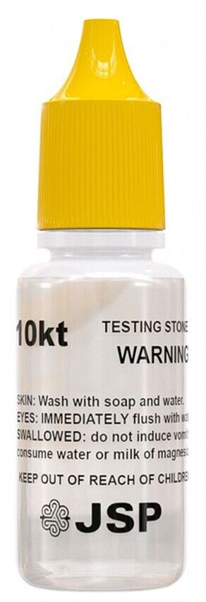JSP Gold Testing Acid 9K 10K 14K 18K 22K Kit Tester Large Stone Jewelry Test Kit