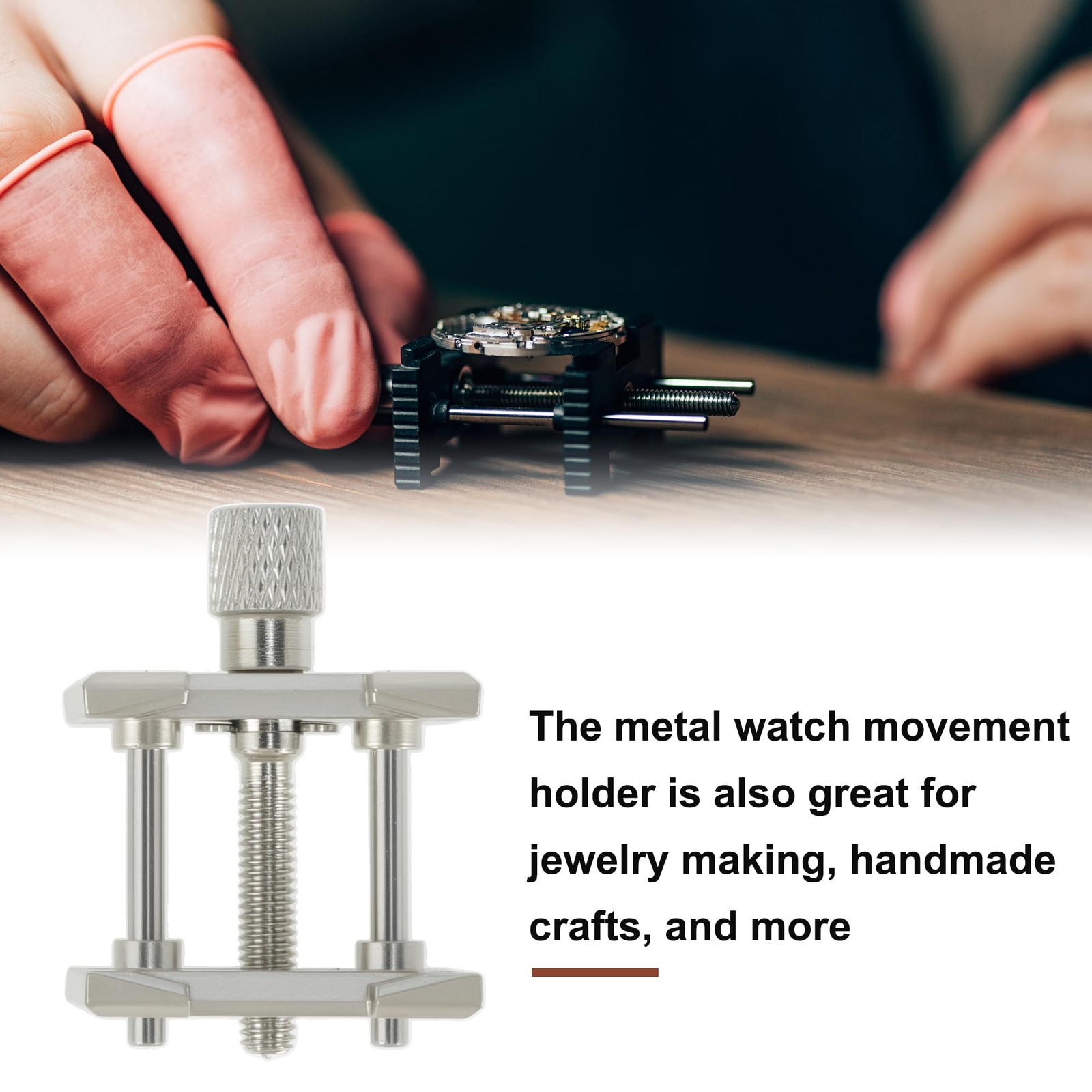 3pcs Watch Movement Holder Metal Reversible Movement Holder Watchmaker Repair…