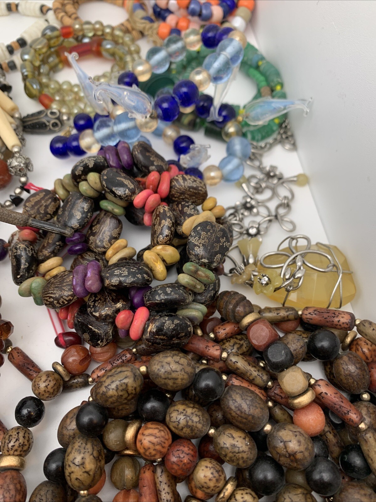 Lot of Necklaces Vintage – Fun Colorful Chunky Beaded Every Occasion OVER 3 LBS