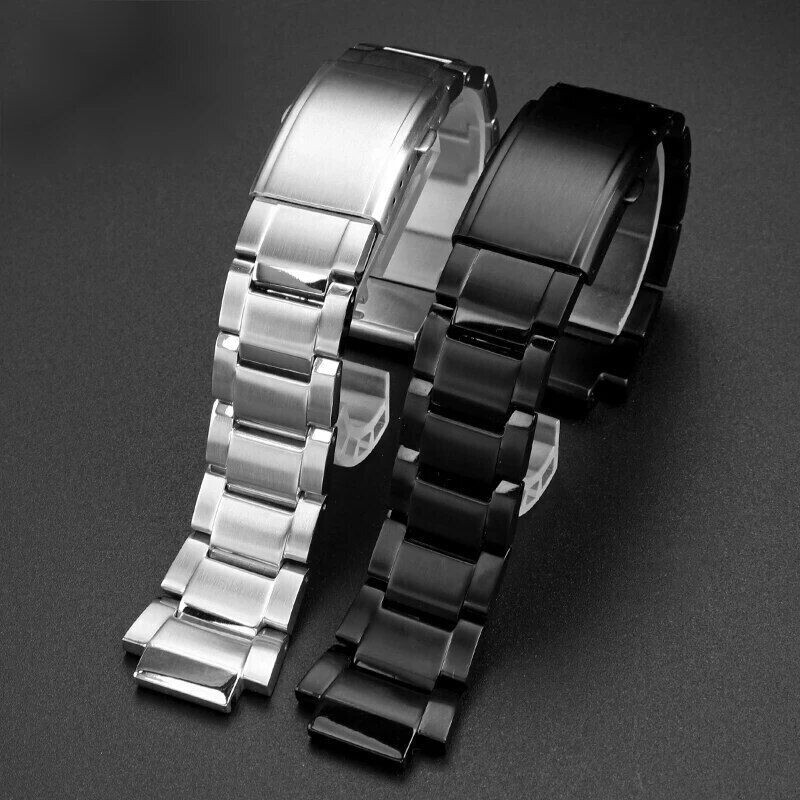 24x16mm For Casio G-SHOCK GST-B200 Bracelet Stainless Steel Watch Band Strap