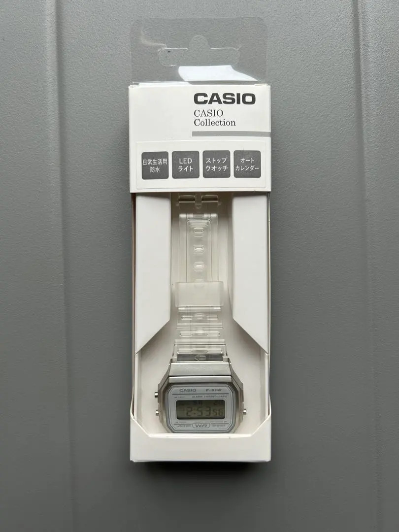 CASIO F-91WS-7JH Digital Watch White Resin Band Classic Style New Japan Limited