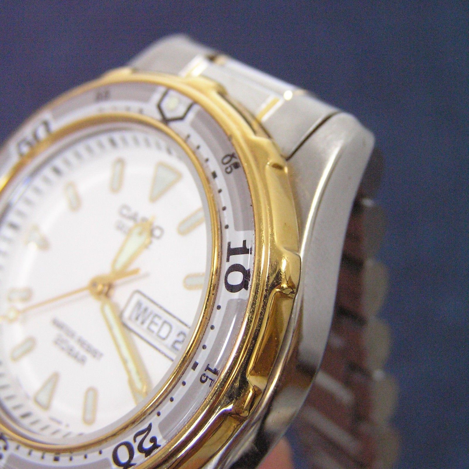 CASIO MARLIN MD-715 90s Retro Dive Watch Rare Japan Imported 200m Silver Quartz