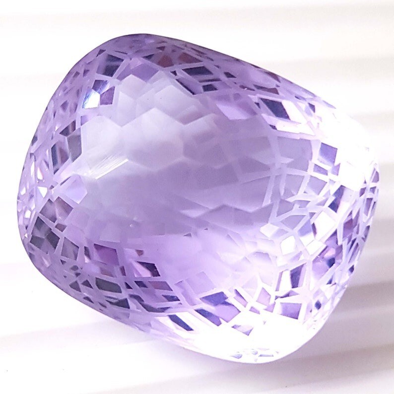 Cushion Cut Kunzite 95.56 CT Natural Purple-Pink Color Loose Gemstone Faceted