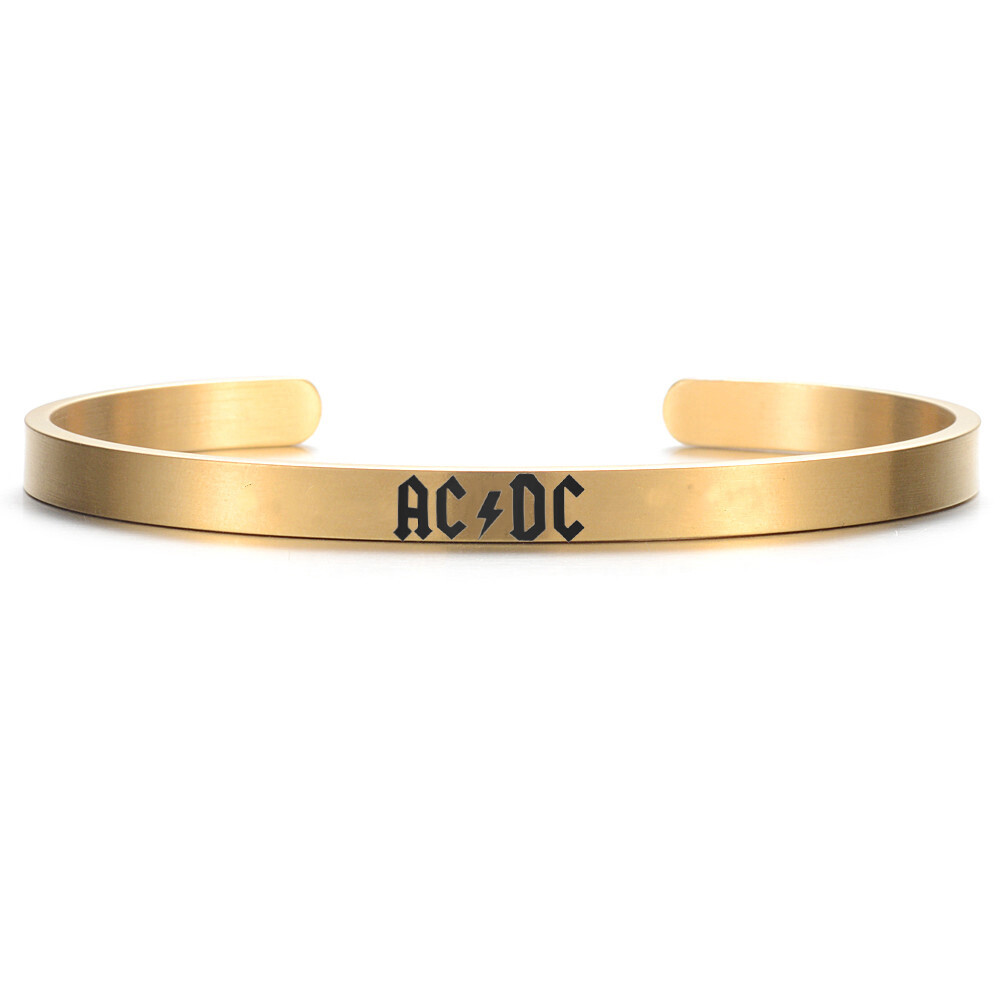 AC/DC Band Rock Bracelet Jewelry Steel Bracelet Men’s Choice