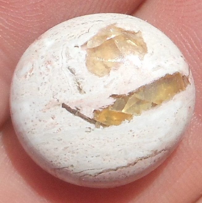 12.30ct Mexican Fire Opal Freeform Cabochon 17.9 x 16.8mm
