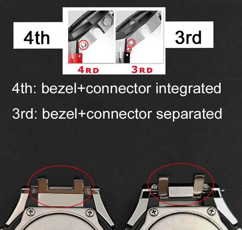 Dial Bezel Mod Kit Steel Case Strap for G-Shock GA-2100/2110 Refit Cover AP Band