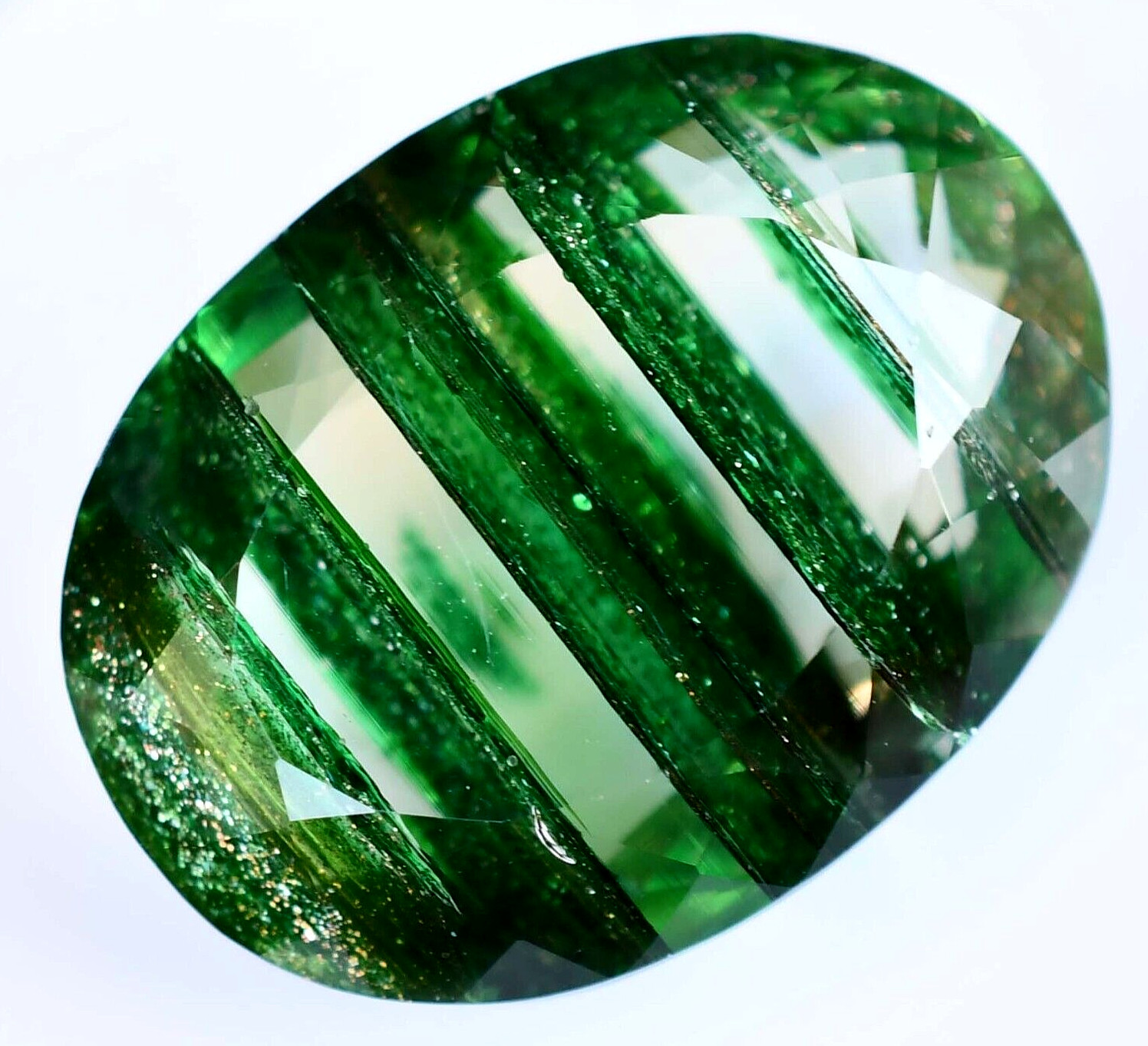 Natural Rutile & Sunstone 35.15 Ct AGL Certified Rare found Two in One Gemstone