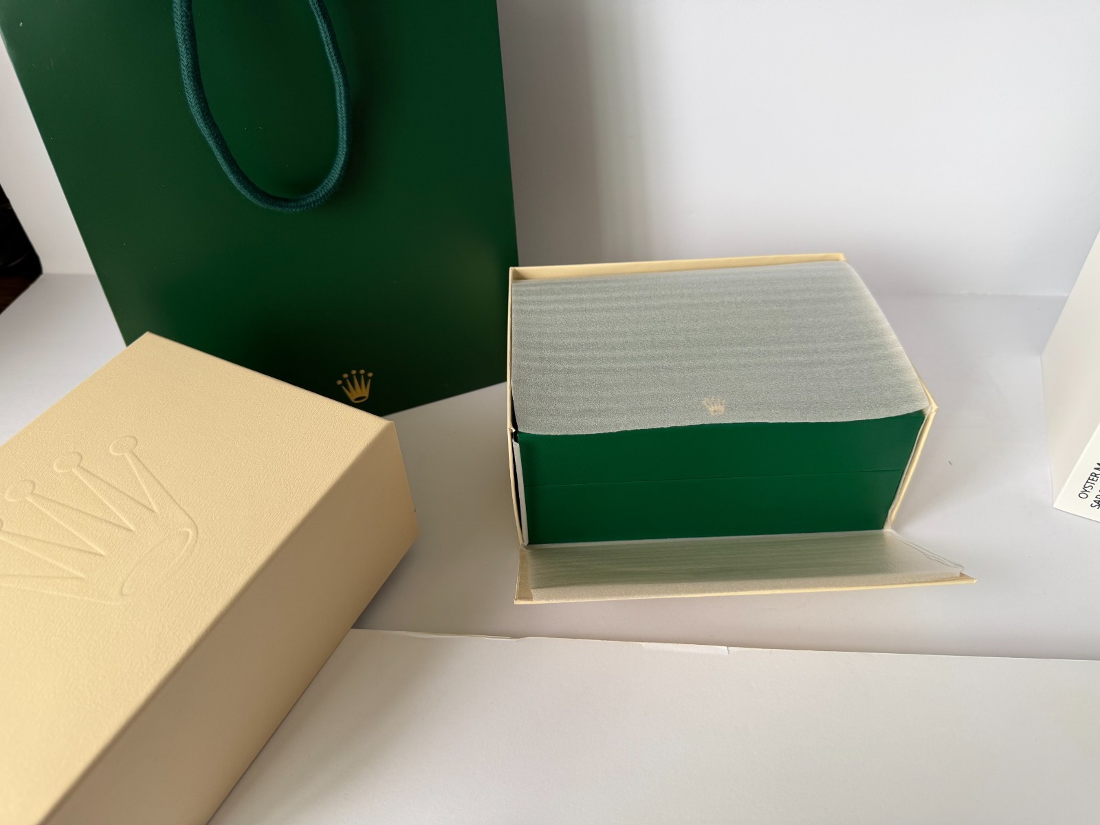 Rolex Box Empty Storage Display Case Leather