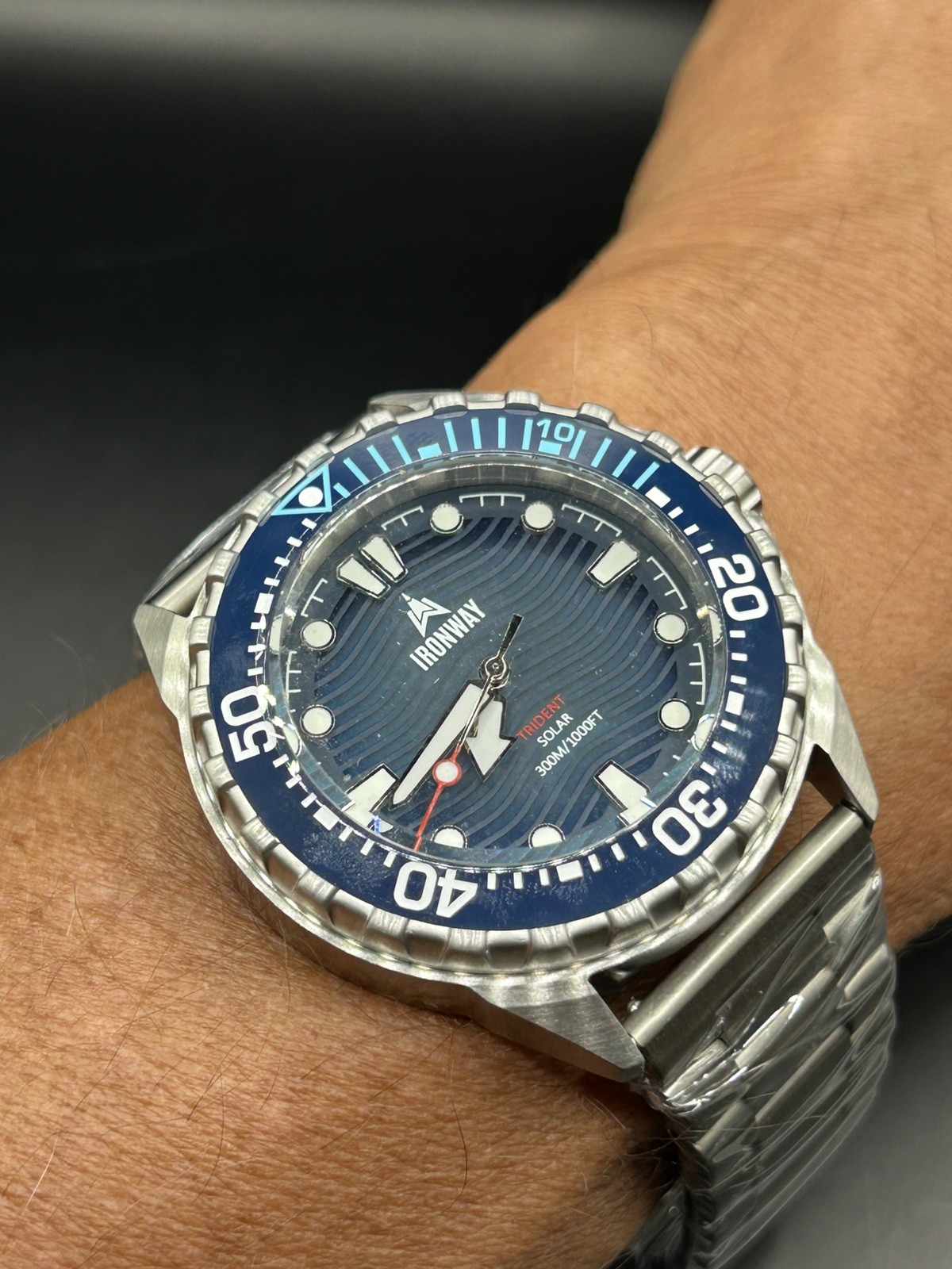 Ironway Trident 300 Solar Powered 30ATM Dive Watch