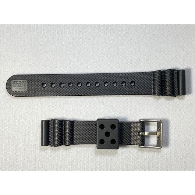 SEIKO Genuine Watch Band 20mm Black Urethane Belt DE39AZ for SBDX001 SBDX003