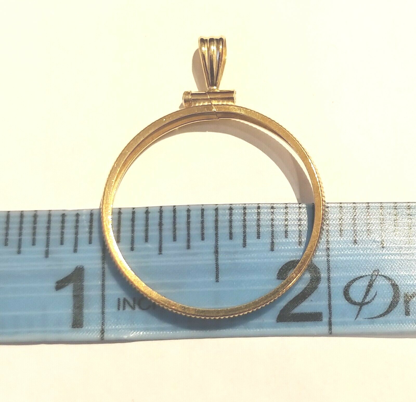 Fuller Findings Vintage Yellow Gold Filled Quarter Bezel Pendant set of two (2)