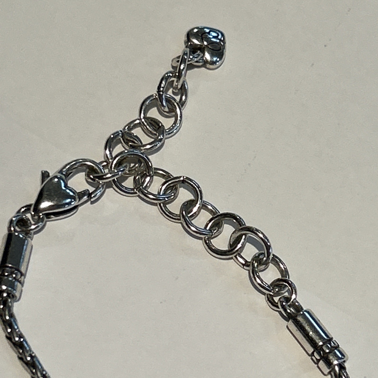 Brighton Silver Heart Necklace with Small Crystals Chain & Gift Box Included