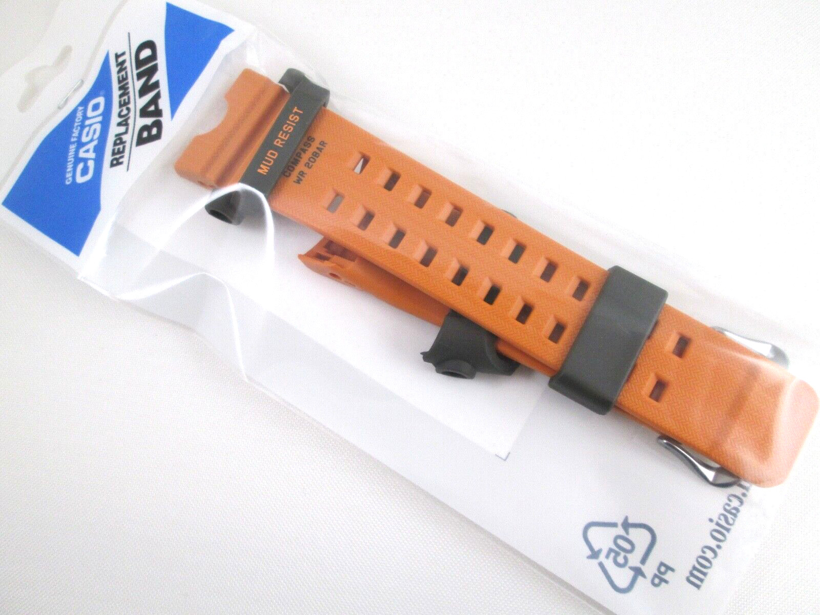 Casio G-Shock Mudmaster GG-B100 GGB100 GG-B100-1A9 orange resin watch band strap