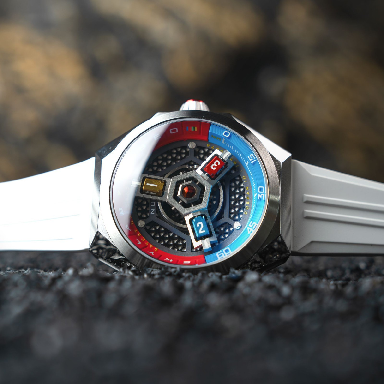 Nubeo Skylab Stainless Steel 48mm Japanese Automatic Wristwatch NB-6083-08