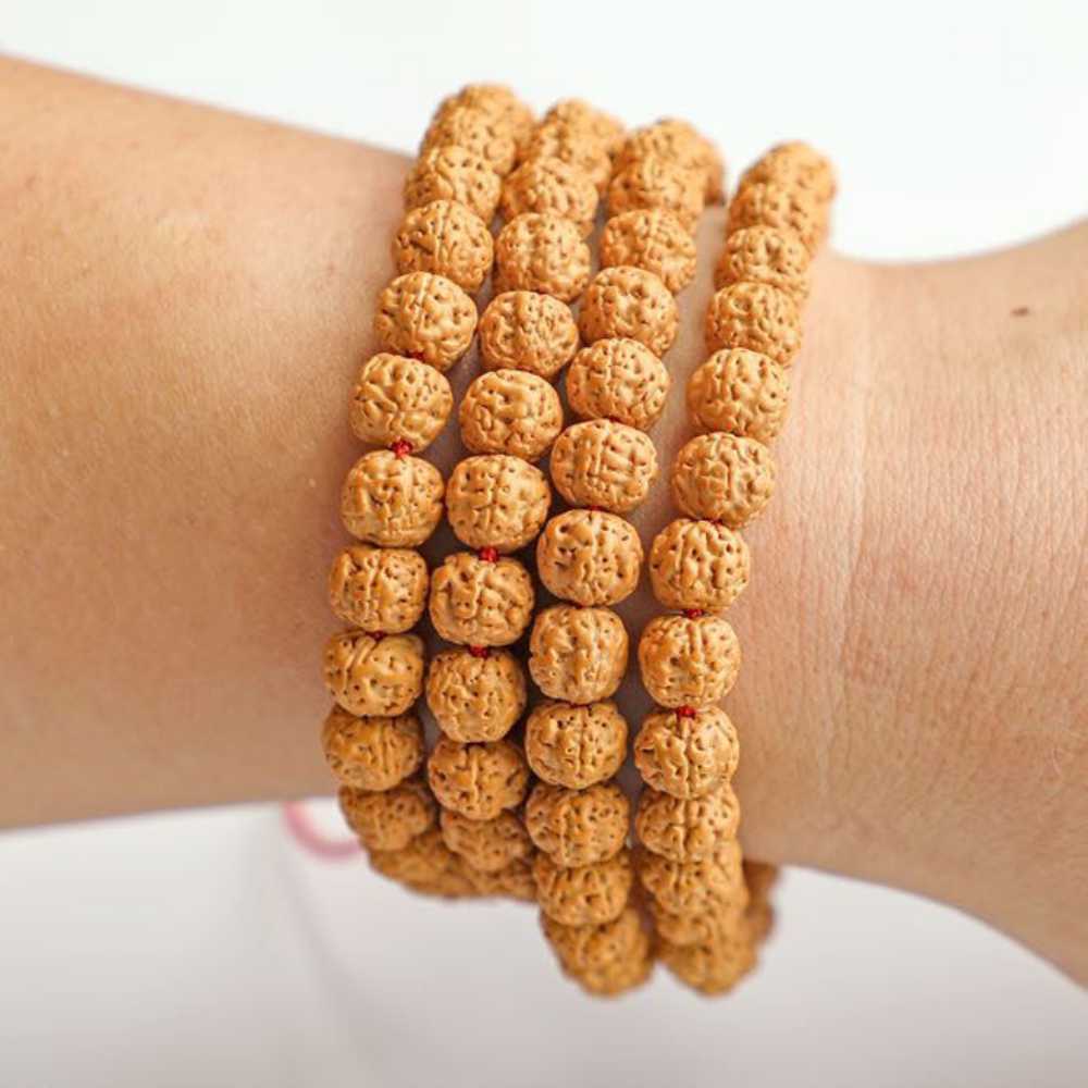 8mm RUDRAKSHA FACE RUDRAKSH MALA NEPAL 108 BEADS PRAYER Men’s Chain Prayer