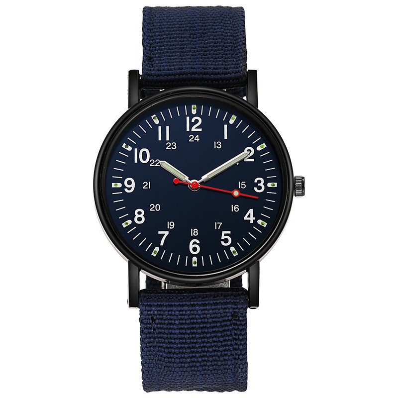 Mens Casual Sport Watch Nylon Woven Strap Outdoor Military Wristwatch