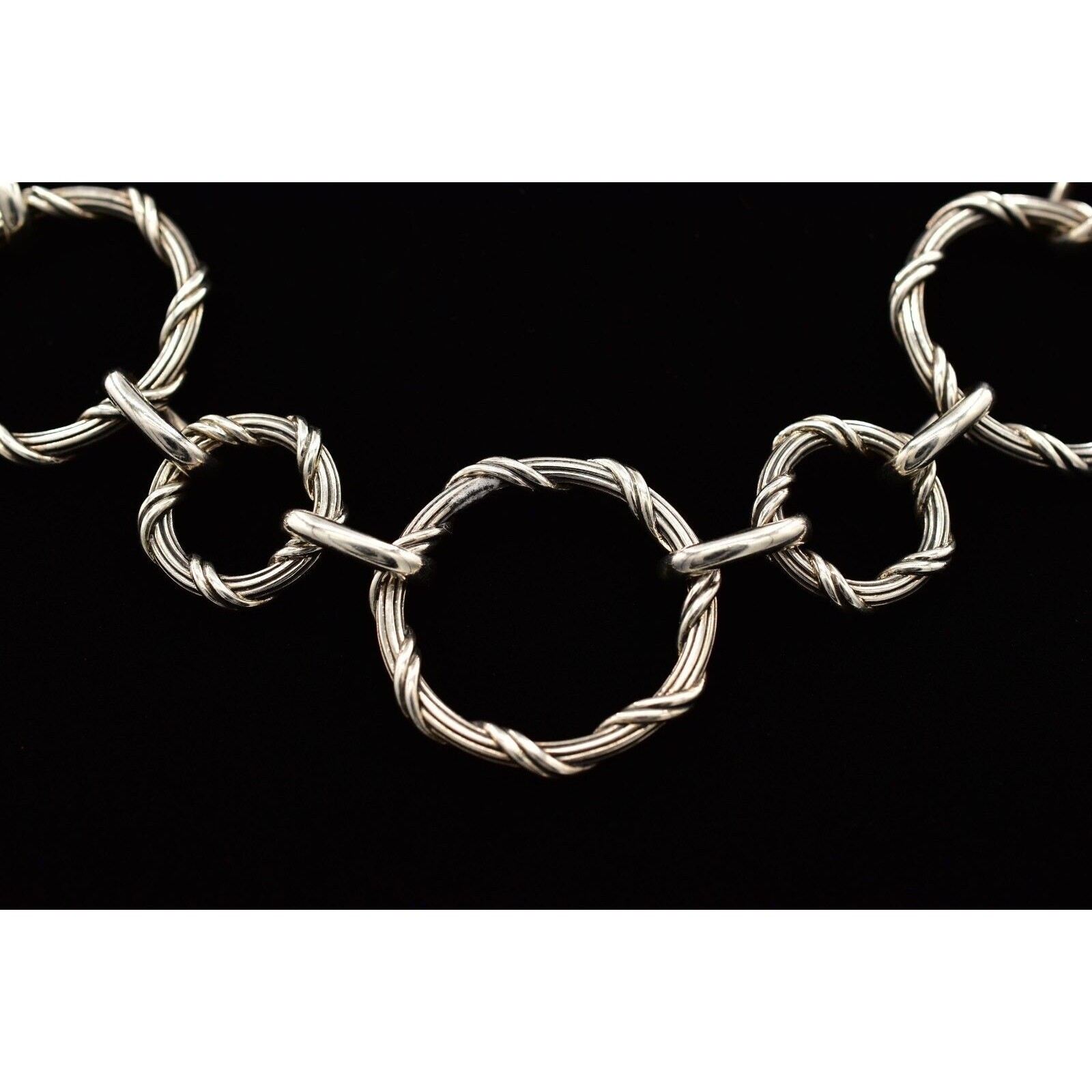Peter Thomas Roth Sterling Signature 20″ Necklace 135.0g Ribbon Reed Design