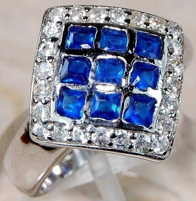 3CT Heat Treated Kyanite 925 Solid Sterling Silver Ring Sz 7 UB3-7