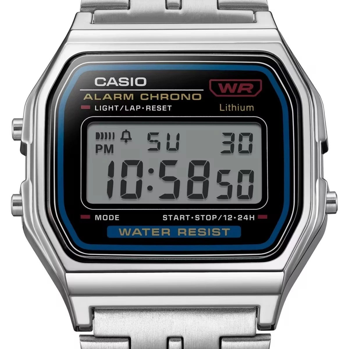 Casio A159WA-N1JH Made in Japan Vintage Digital Watch NEW Box Retro Alarm Chrono