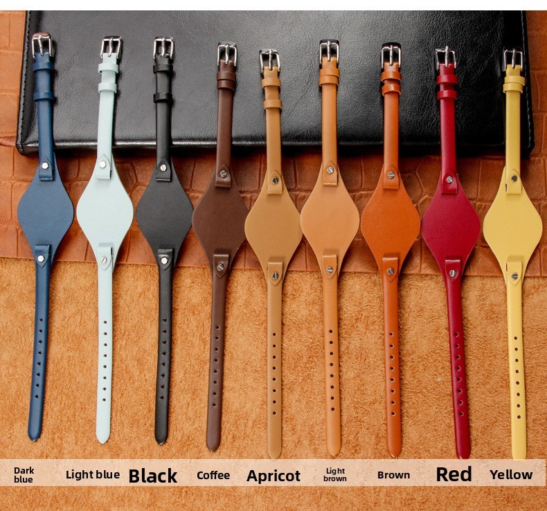 For FOSSIL ES3077 2830 Genuine Leather Watch Straps Womens Tray Wrist Band 8MM