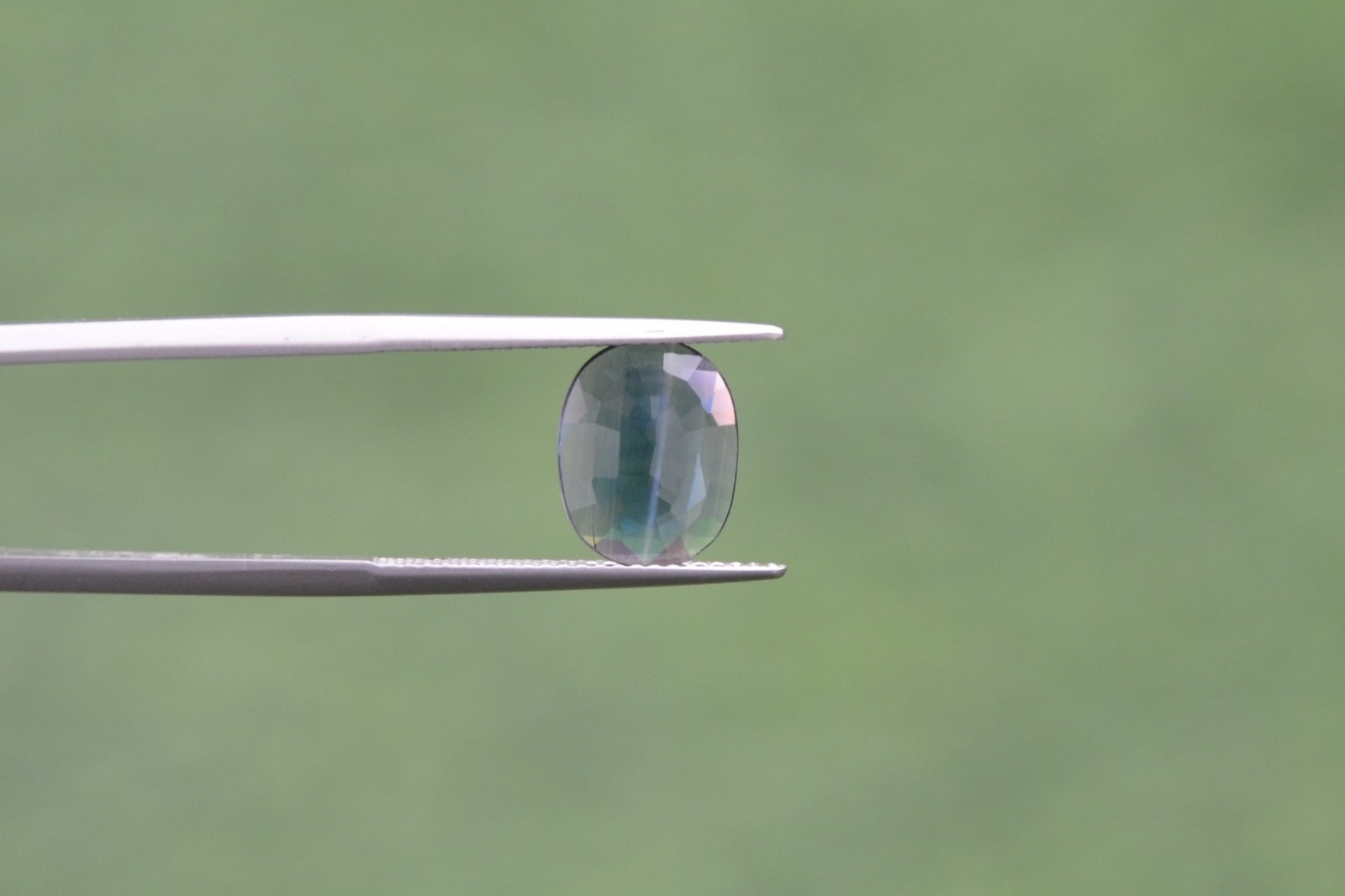 Natural Blue Sapphire 1.84 Carat. Normal Heated Oval Step Cut