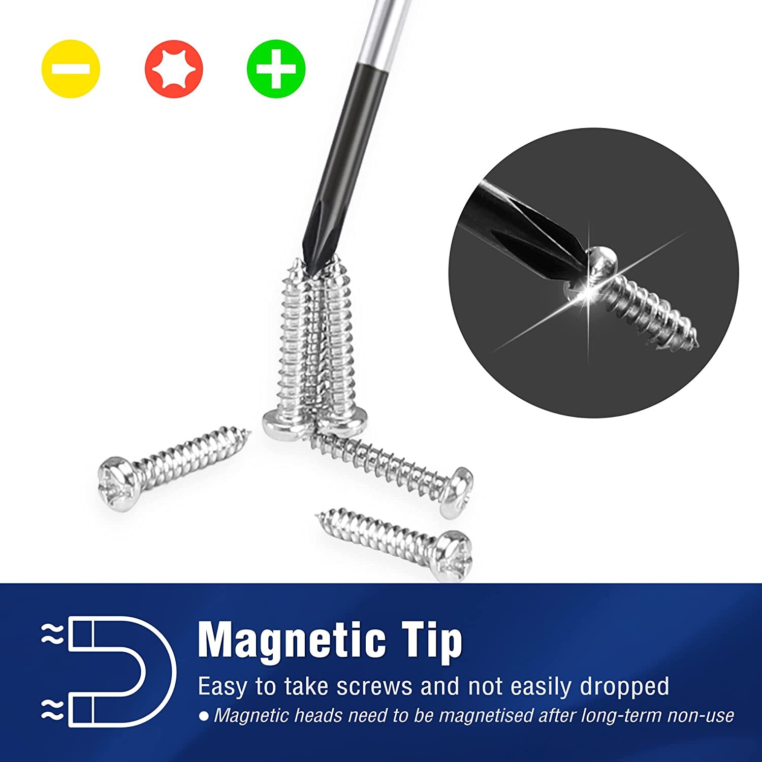 WORKPRO 10-Piece Precision Screwdriver Set with Case Non-Slip Grip Magnetic NEW