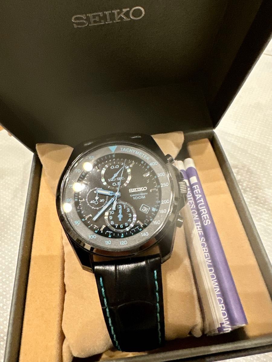 Seiko Black Overseas Limited Watch Vintage 10 Years From Japan