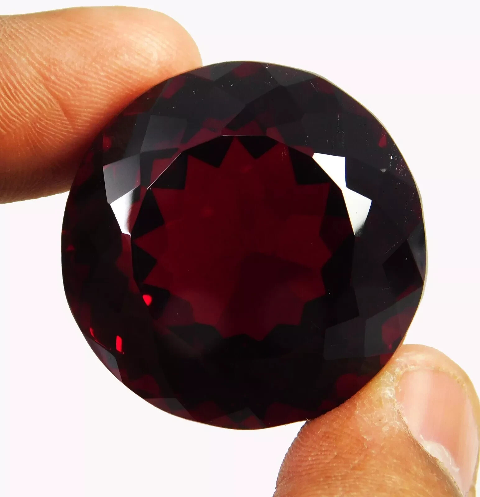 Round Cut Rare Almandine Red Garnet 150+ Ct Natural EGL Certified Loose Gemstone