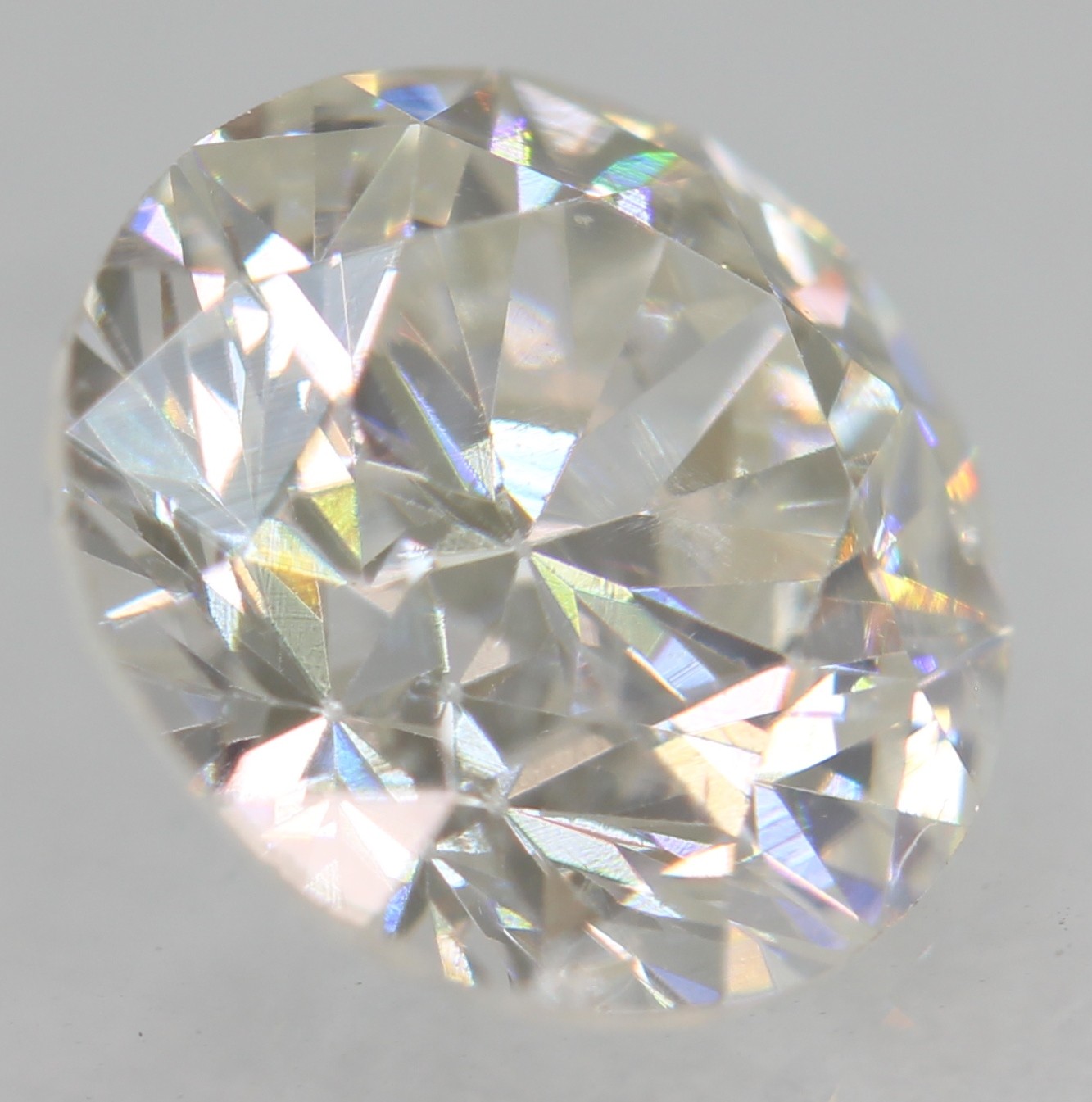 Certified 1.01 Carat F VVS2 Round Brilliant Natural Enhanced MINED Diamond 6.37m