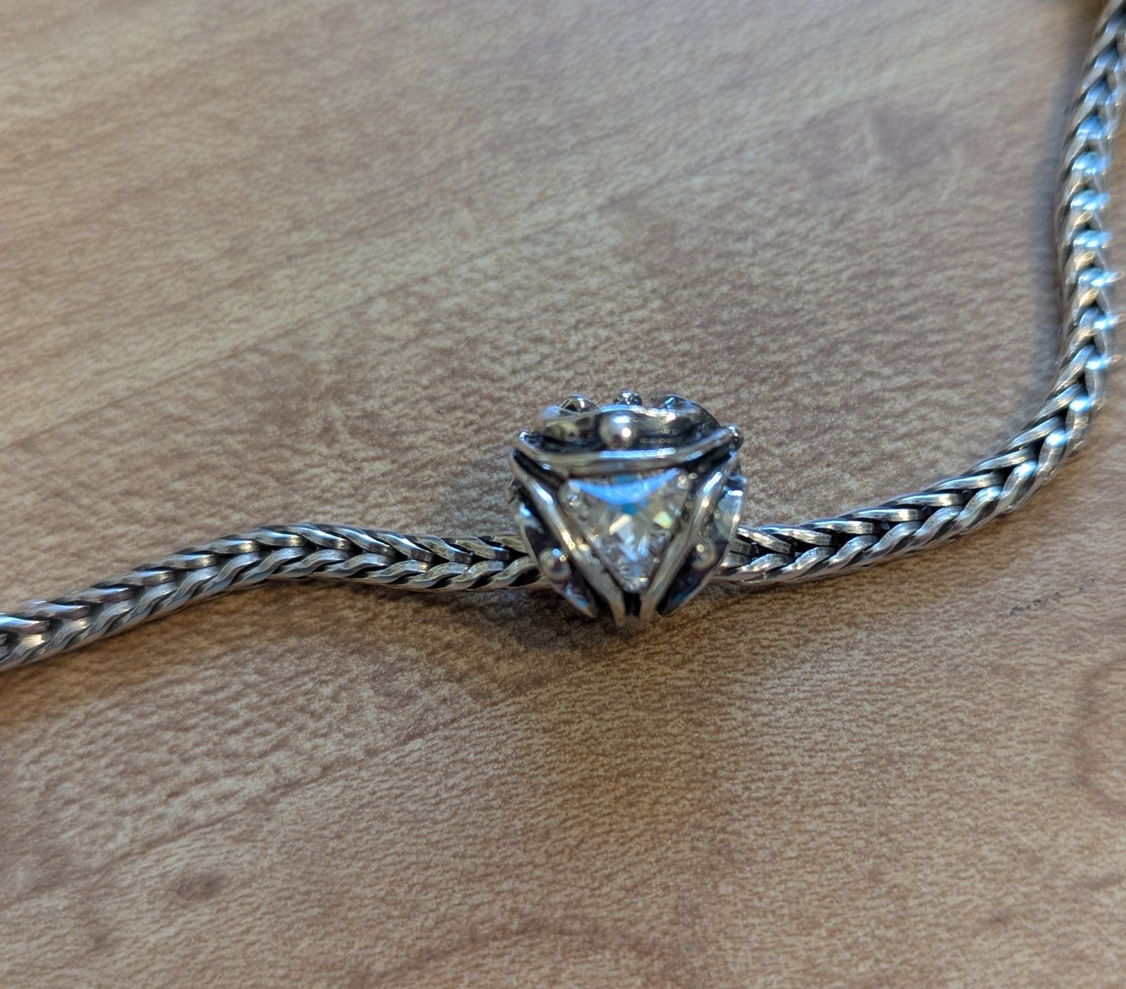 Authentic Retired TrollBeads Crystal Triangles bead