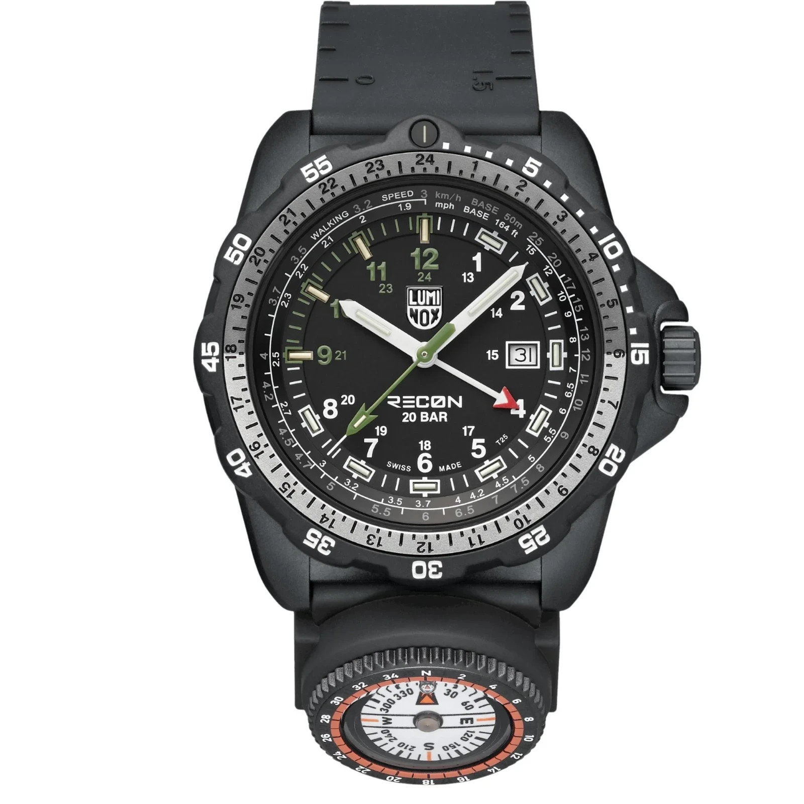 Luminox RECON Nav Spec Men’s Quartz Watch XL.8837.2 Black 46mm Dial Rubber 200M