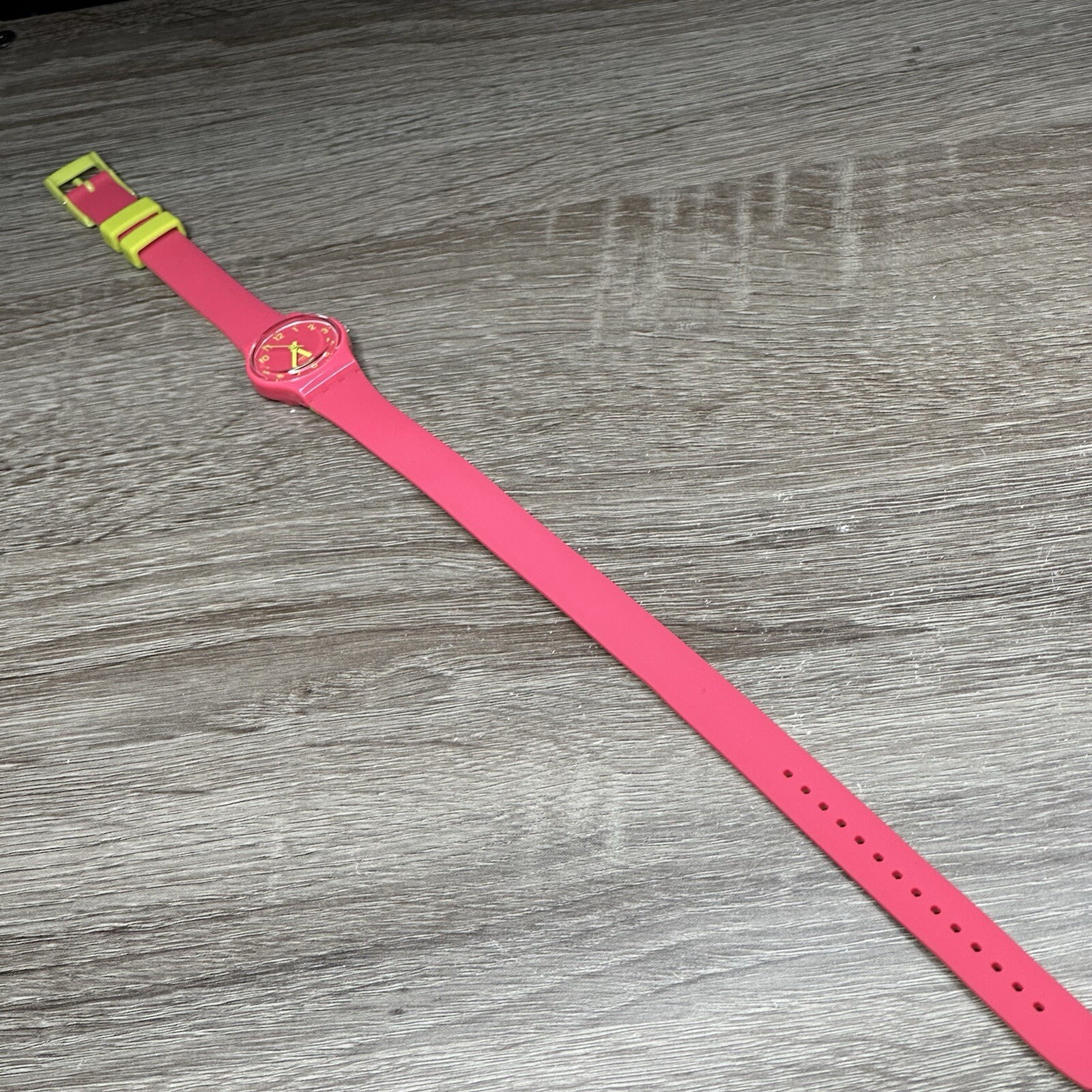NEW✅ LIMITED✅ Swatch BIKO ROSE Pink Silicone Wrap Around Ladies Watch LP131